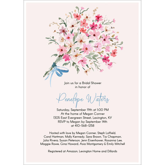Spring Bouquet Invitations